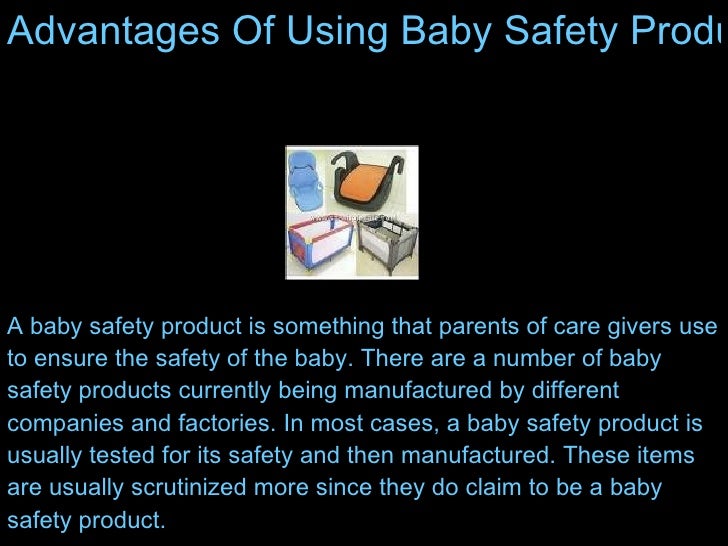 Advantages Of Using Baby Safety Product Items