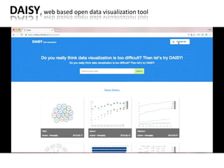 DAISY, web based open data visualization tool
 