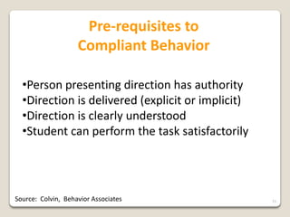 Corrective Response To Misbehavior