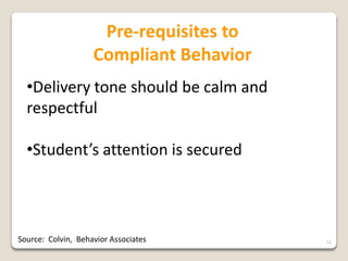 Corrective Response To Misbehavior