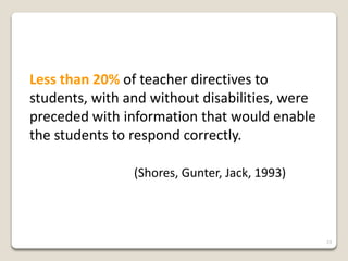 Corrective Response To Misbehavior
