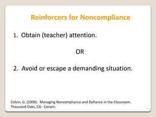 Corrective Response To Misbehavior