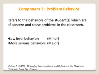 Corrective Response To Misbehavior