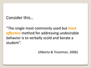 Corrective Response To Misbehavior