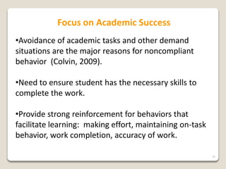 Corrective Response To Misbehavior