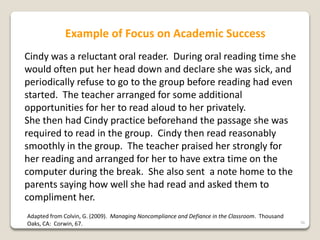 Corrective Response To Misbehavior