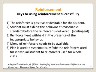 Corrective Response To Misbehavior