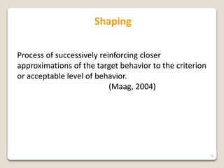 Corrective Response To Misbehavior