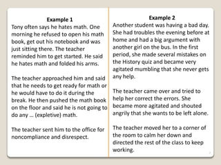 Corrective Response To Misbehavior