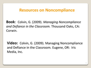 Corrective Response To Misbehavior