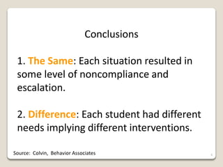 Corrective Response To Misbehavior