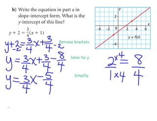 6.5 slope point equation