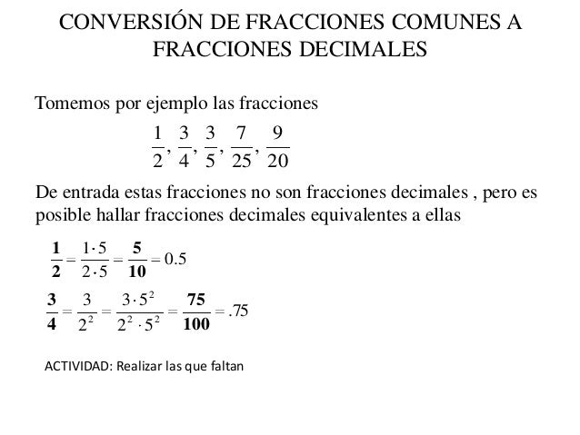 5 Ejemplos De Decimal A Fraccion Nuevo Ejemplo