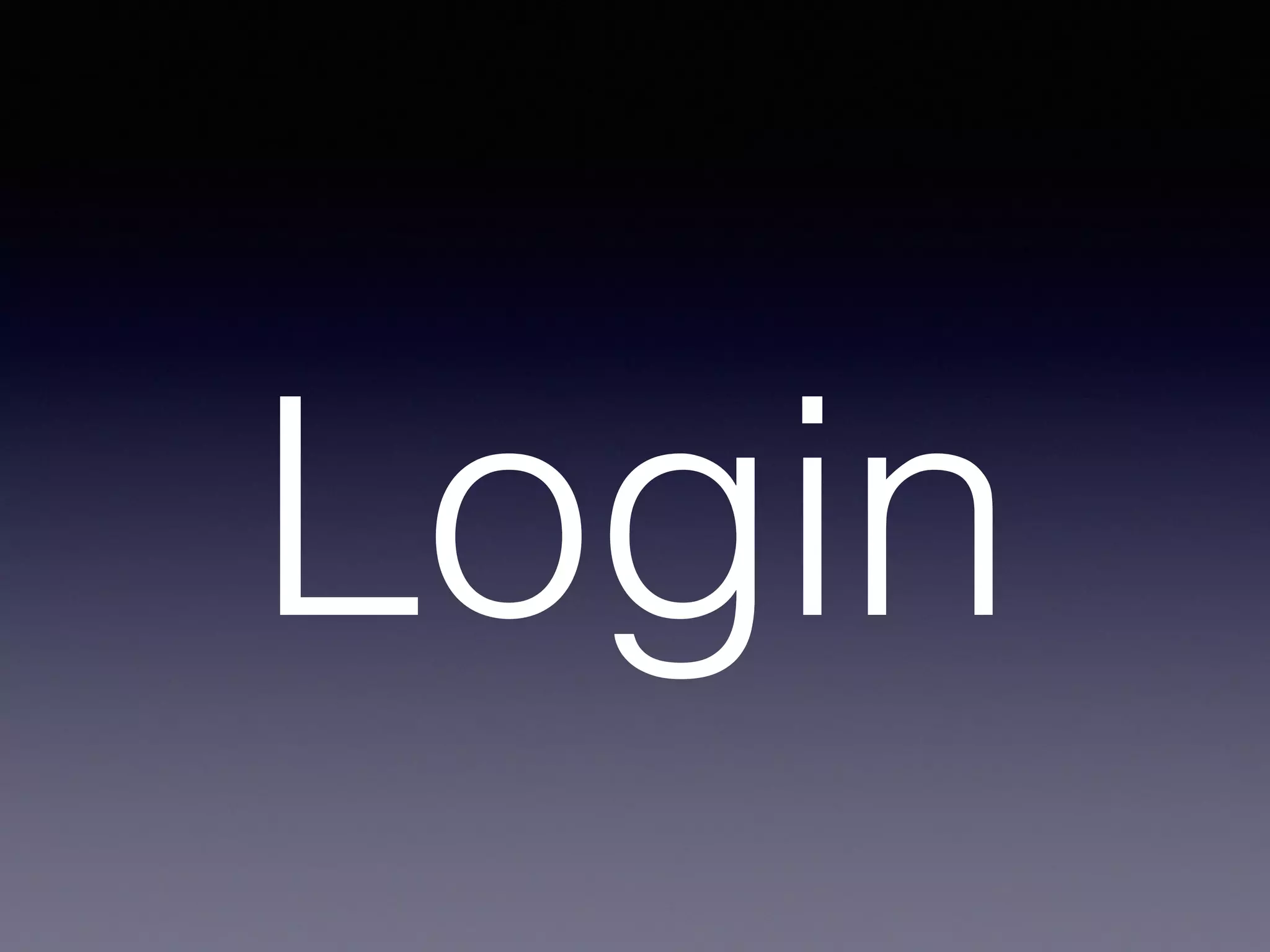 Login
 