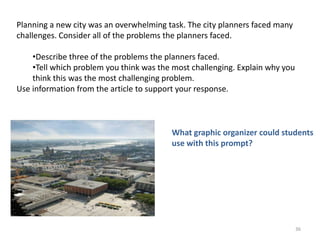 This 3-point response is accurate and shows that the student read the passage and understood the task. The student addresses the importance of individuals’ actions on historical events. (Even the young women need to be given credit for what they do.) However, if more elaboration and detail were provided as to why it is necessary to recognize people’s importance, the answer would have earned a higher score.34