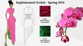 Sophisticated Orchid - Spring 2024
Velvet:
90% Polyester
10% Spandex
Velvet:
90% Polyester
10% Spandex
 