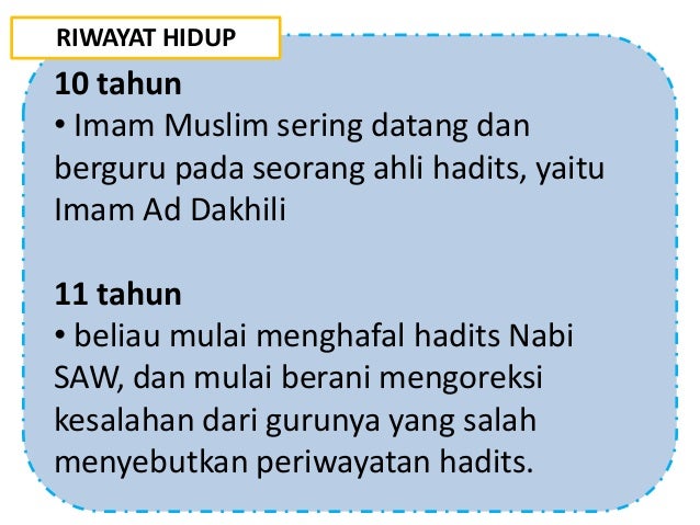 6 9 2012 Imam Bukhari Imam Muslim
