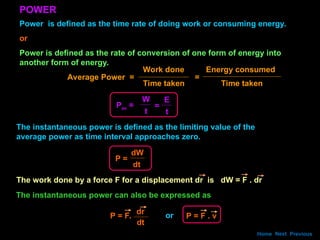 6-a-work-energy-power.ppt for class 11 cbse physics | PPT