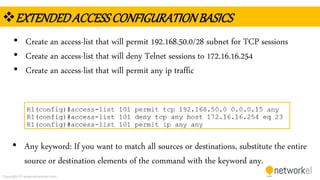 CCNA Access Control Lists | PPTX