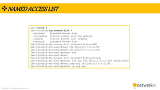 CCNA Access Control Lists | PPTX