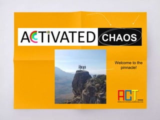CHAOS
Welcome to the
pinnacle!
 