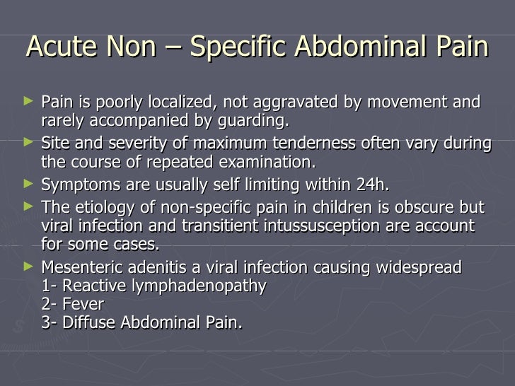 Acute abdominal pain