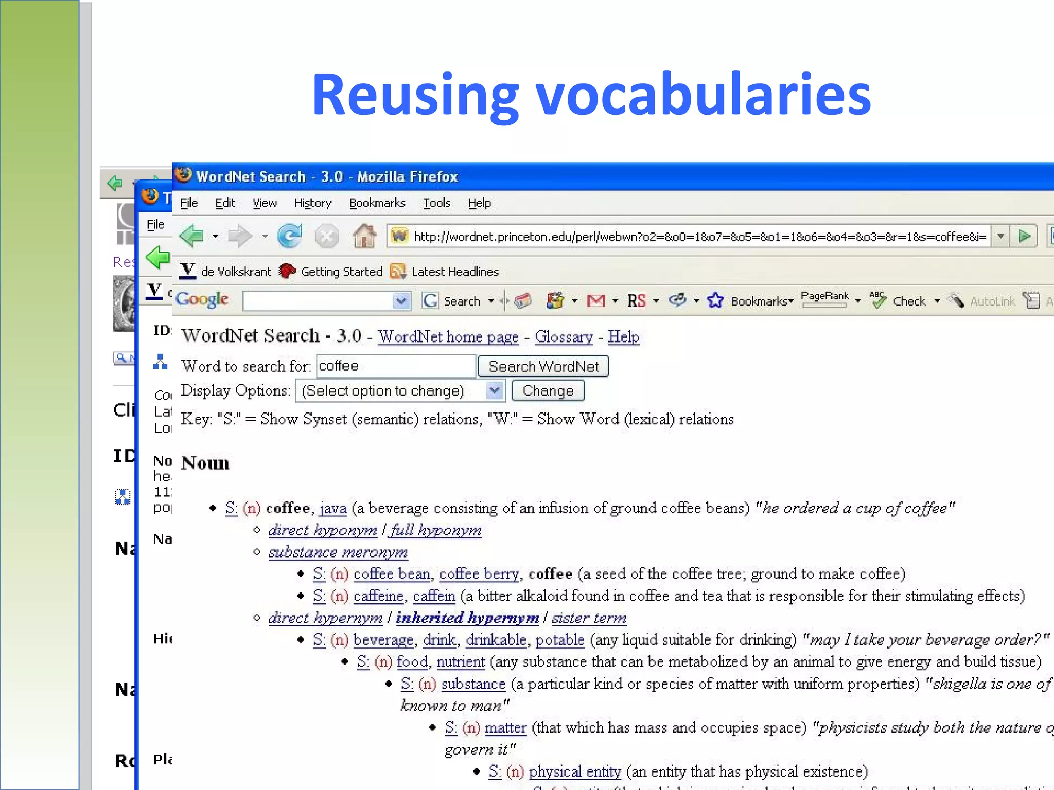 Reusing vocabularies




                       9
 