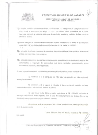 6º  AçãO Civel PúBlica Da Pmj 07 2005