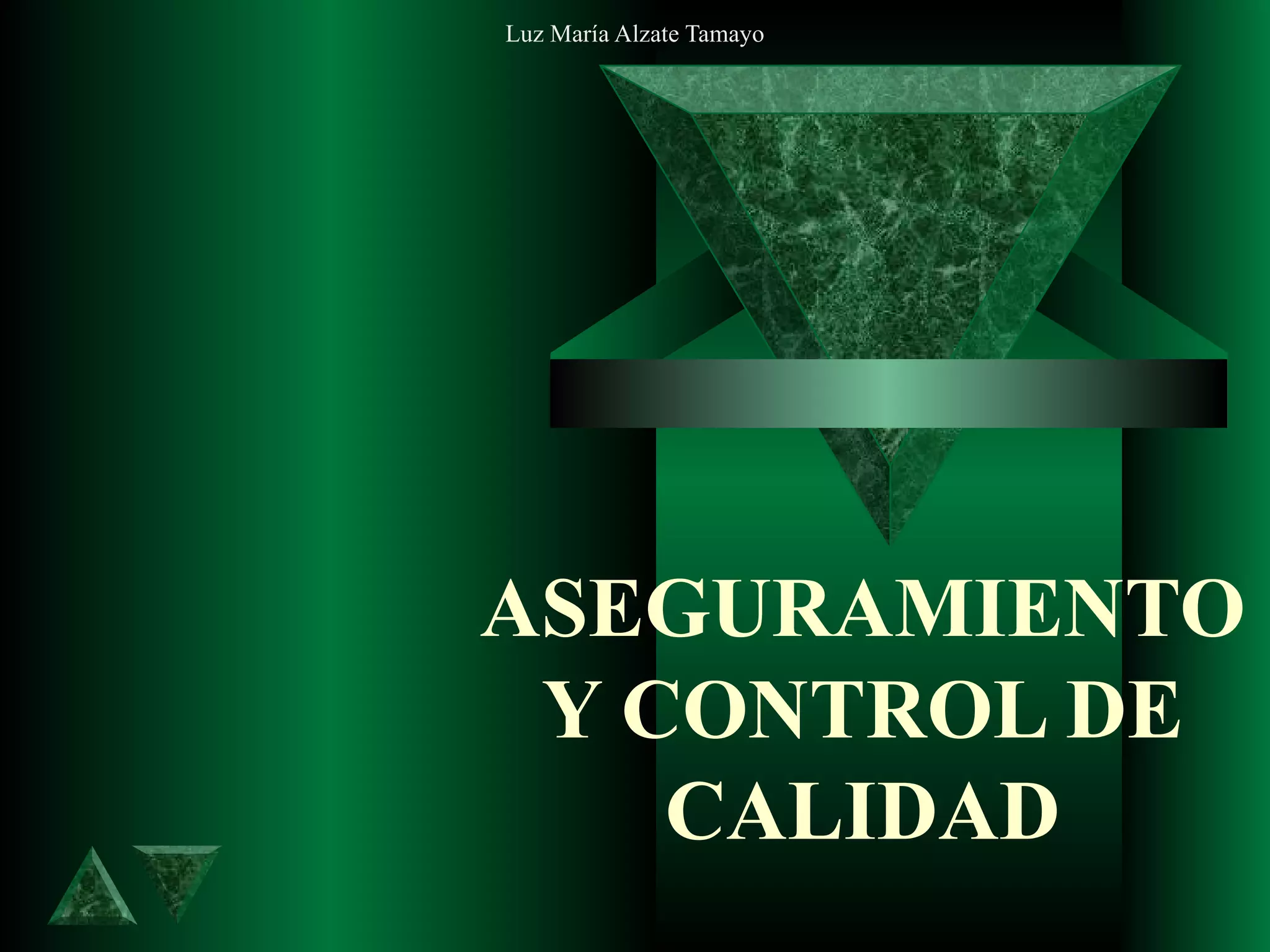6.aseguramiento y control de calidad | PPT | Manufacturing Industry ...