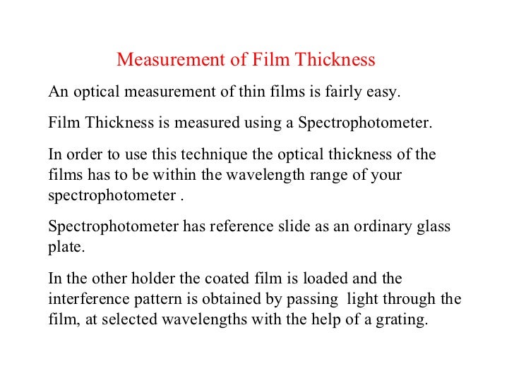 6.b.measurement of film thickness