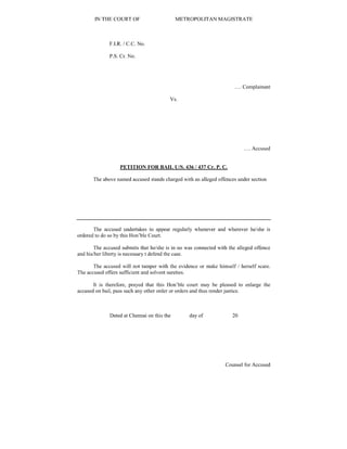 6 - Bail application under Section 436 of Crpc.pdf
