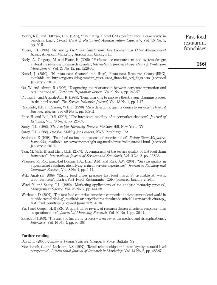 Literature review service quality hotel