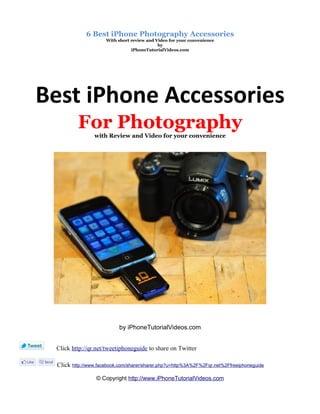 iPhone Photography Accessories