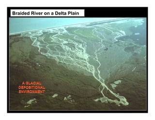 Braided River on a Delta Plain




       A GLACIAL
      DEPOSITIONAL
-
      ENVIRONMENT
 