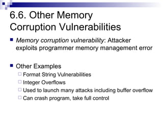 6 buffer overflows | PPT