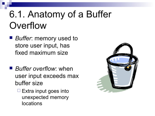 6 buffer overflows | PPT