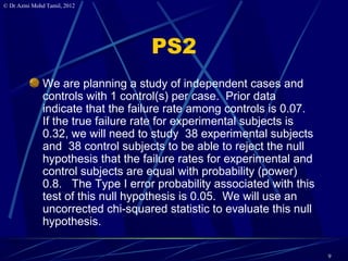 6. Calculate samplesize for cohort studies | PPT