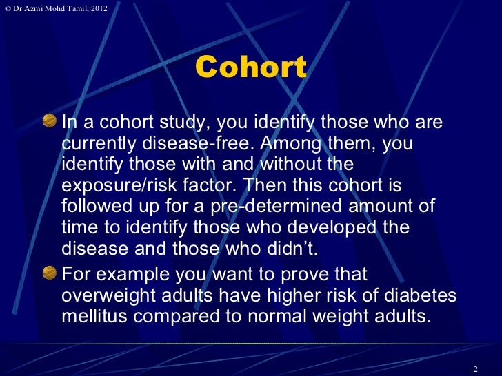 6. Calculate samplesize for cohort studies