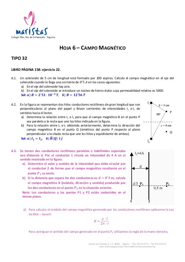 6. Problemas de campo magnético