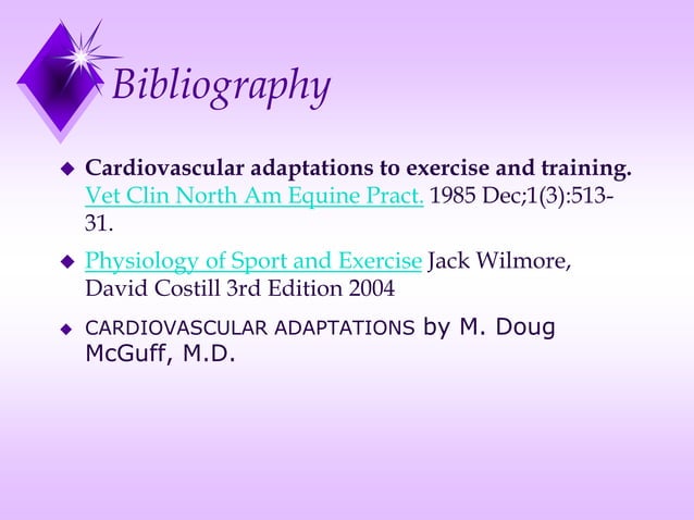 Cardiovascular adaptations to training | PPT