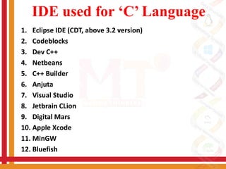 C Language IDE | PPT