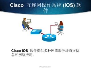 Cisco  互连网操作系统 (IOS) 软件 Cisco IOS  软件提供多种网络服务进而支持各种网络应用 . 
