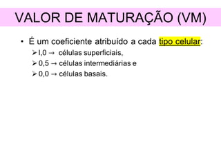 VALOR DE MATURAÇÃO (VM)
 