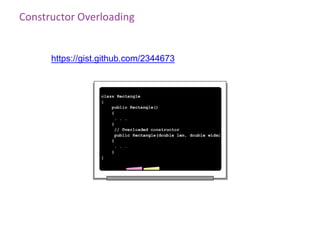 Constructor Overloading


      https://gist.github.com/2344673
 