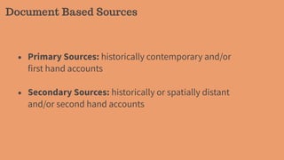 First Hand Source. Example Conversation Discourse and Document Analysis | PDF