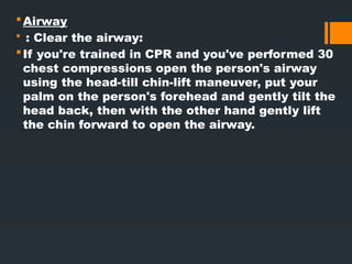Cardio Pulmonary Resuscitation - CPR Demonstration | PPTX