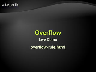 Overflow Live Demo overflow-rule.html 