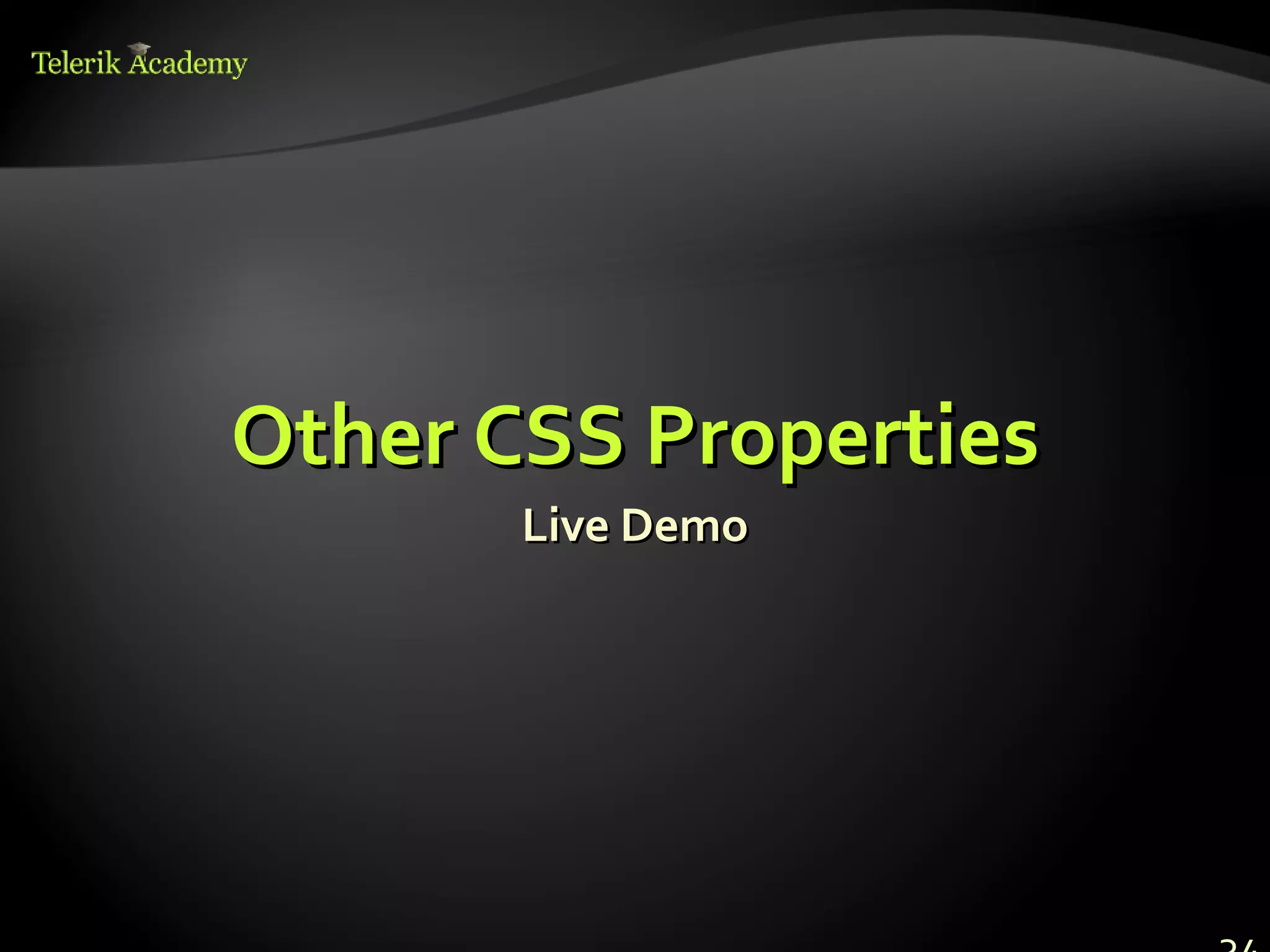 CSS Presentation | PPT
