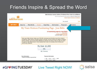 Friends Inspire & Spread the Word 
Live Tweet Right NOW! 
 