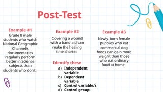 Post Exam Example 6-Designing-an-Experiment.pptx BY ITCI Copyrights@ITC.fimb.edu.2025